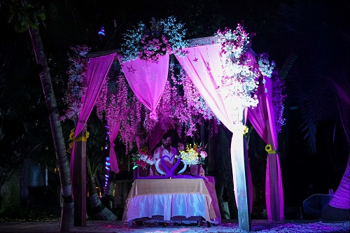 Decorate Canopy Candlelight Dinner